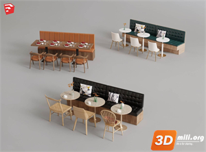Cafe Furniture Skp Files 